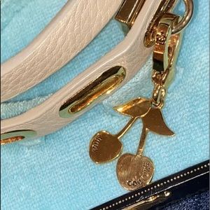 JUICY COUTURE GOLD CHERRIES CHARM BRACELET